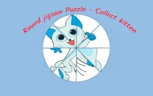 Round jigsaw Puzzle - Collect Kitten - Play Free Best puzzle Online Game on JangoGames.com