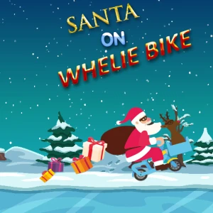 Santa On Wheelie Bike - Play Free Best Casual Online Game on JangoGames.com