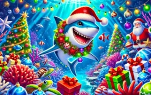 Santa Shark - Play Free Best sharks Online Game on JangoGames.com