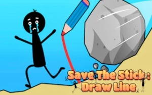 Save the Stick Draw Line - Play Free Best drawing Online Game on JangoGames.com