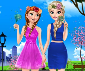 Sisters Spring Day - Play Free Best Dress-up Online Game on JangoGames.com