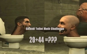 Skibidi Toilet Math challenge - Play Free Best math Online Game on JangoGames.com