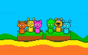 Sprunki Lava Escape 2Player - Play Free Best two-player Online Game on JangoGames.com