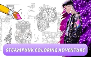 Steampunk Coloring Adventure - Play Free Best kids Online Game on JangoGames.com