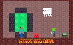 Steve Red Dark - Play Free Best arcade Online Game on JangoGames.com