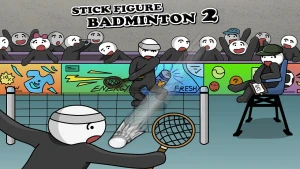 Stick Figure Badminton 2 - Play Free Best Sports Online Game on JangoGames.com