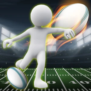 Stickman Rugby Run And Kick - Play Free Best Football Online Game on JangoGames.com