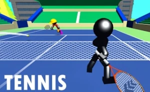 Stickman Tennis 3D - Play Free Best sports Online Game on JangoGames.com