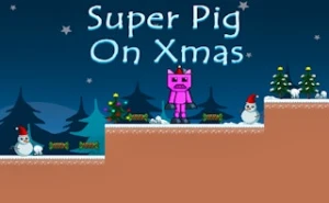 Super Pig on Xmas - Play Free Best animal Online Game on JangoGames.com