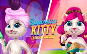 Superstar Kitty Fashion Award - Play Free Best kids Online Game on JangoGames.com