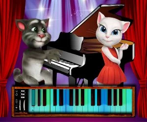Talking Tom Piano Time - Play Free Best Dress-up Online Game on JangoGames.com