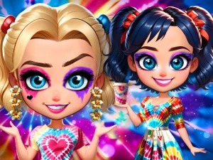 Tie-Dye Explosion of Color - Play Free Best Dress-up Online Game on JangoGames.com