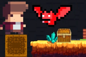 Tiny Man And Red Bat - Play Free Best Casual Online Game on JangoGames.com