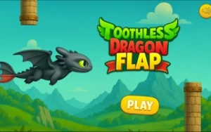 Toothless Dragon Flap - Play Free Best dragons Online Game on JangoGames.com