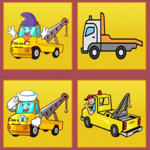 Tow Trucks Memory - Play Free Best Puzzle Online Game on JangoGames.com