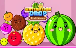 Watermelon Drop - Fruit Merge - Play Free Best puzzle Online Game on JangoGames.com