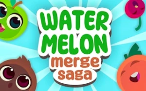 Watermelon Merge Saga - Play Free Best puzzle Online Game on JangoGames.com