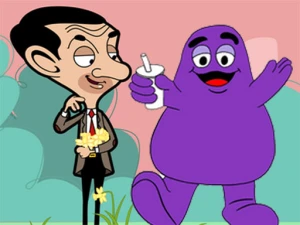 When Mr Bean meet Grimace - Play Free Best Puzzle Online Game on JangoGames.com