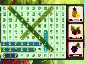 Word Search Fruits - Play Free Best Puzzle Online Game on JangoGames.com