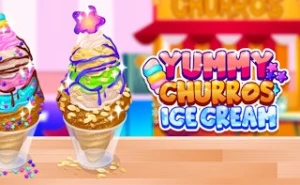 Yummy Churros Ice Cream - Play Free Best kids Online Game on JangoGames.com