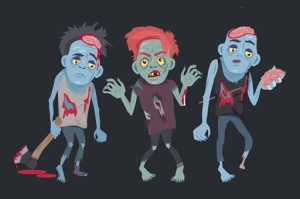Zombies And Skeletons Coloring - Play Free Best  Online Game on JangoGames.com